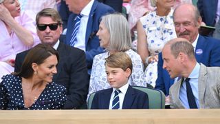 Catherine, Princess of Wales, Prince George and Prince William attend The Wimbledon Men's Singles Final