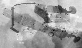 An X-ray of the block showed the remains of the belt.