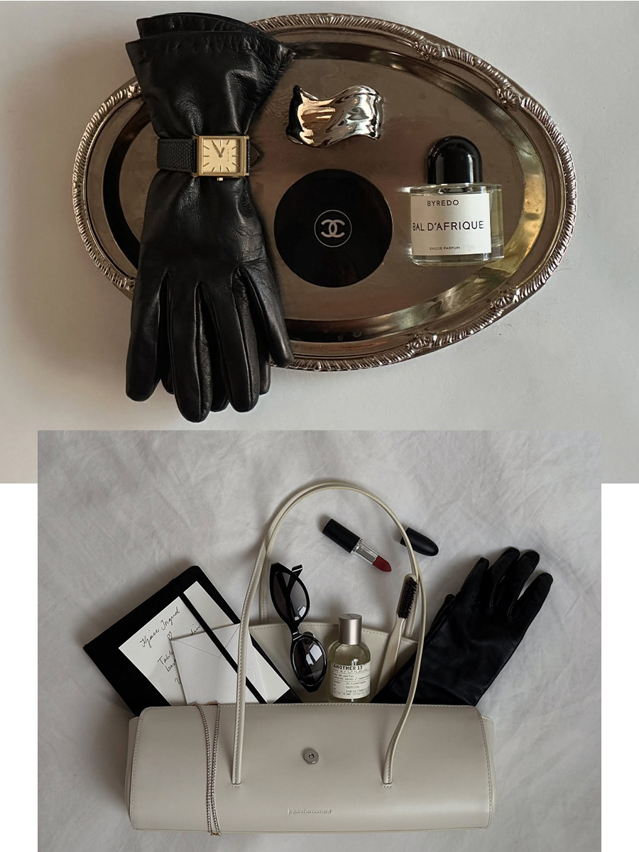 Collage of flatlay beauty products