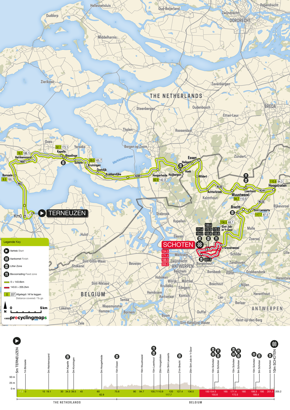 Scheldeprijs 2023 map