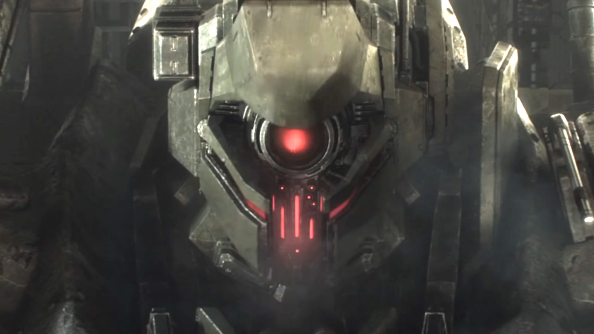 Image of an armored core robot from from software