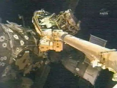 Space Station Crew Clears Port for New Module