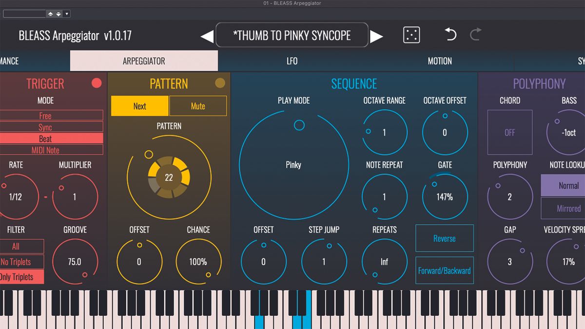 “Its synth-style controls make arpeggio creation an intuitive, creative, hands-on process”: BLEASS Arpeggiator review