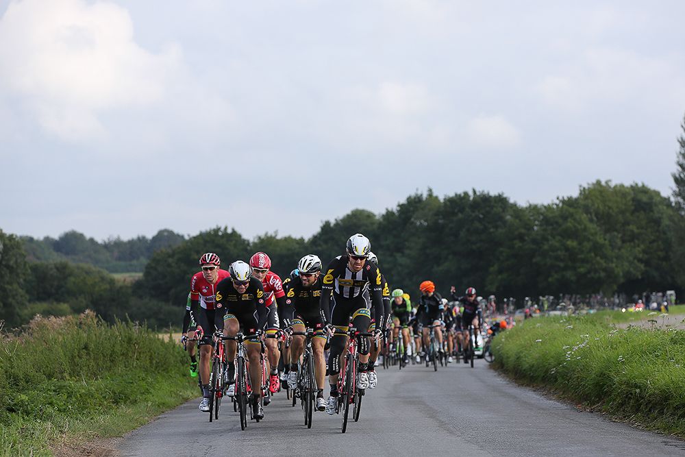 The peloton in action during stage 7.