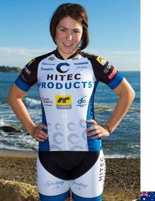Chloe Hosking in her 2013 Hitec Products team kit