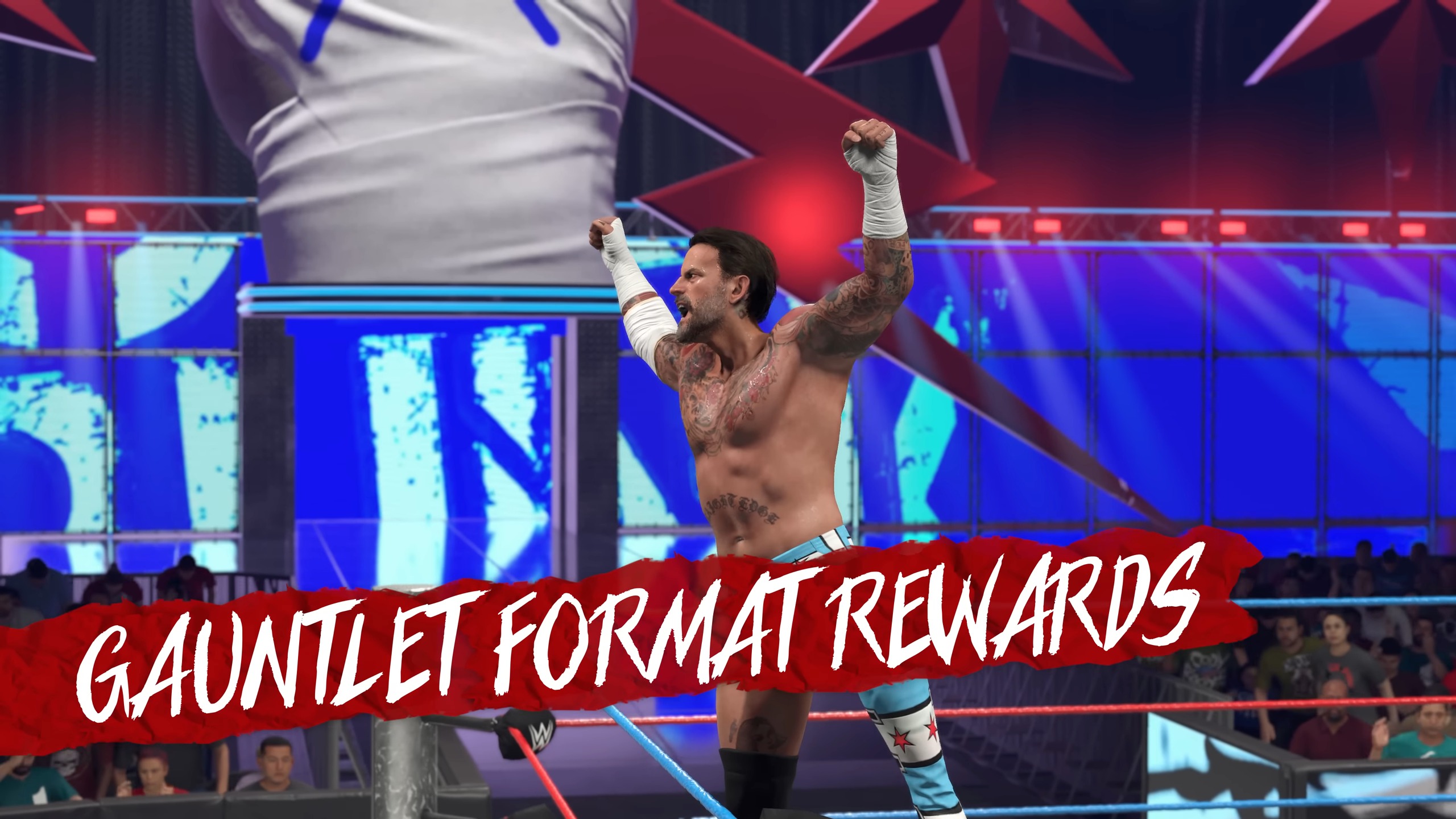 Trailer screenshot of WWE 2K26's CM Punk Showcase Mode