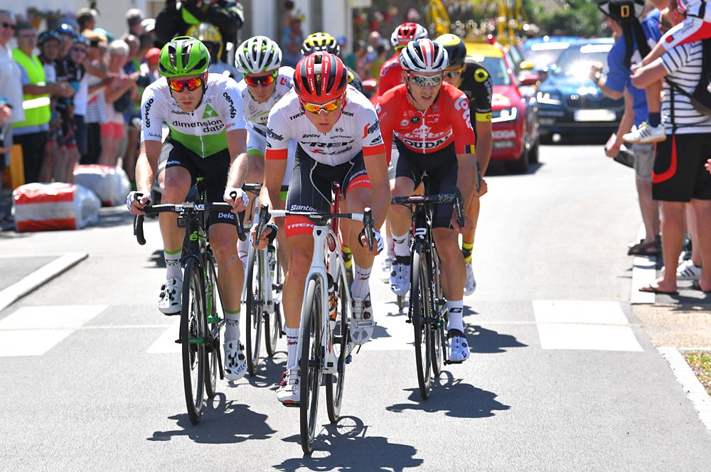 The breakway during stage 5 at the Tour de France