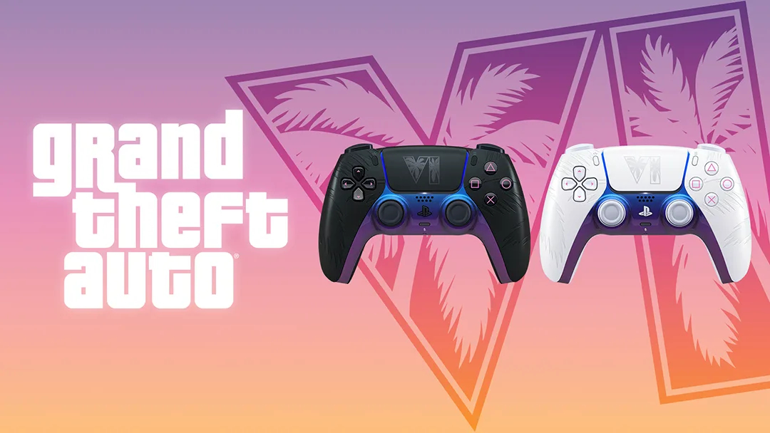 Key artwork from the PS Blog piece on the new GTA 6 PS5 controllers