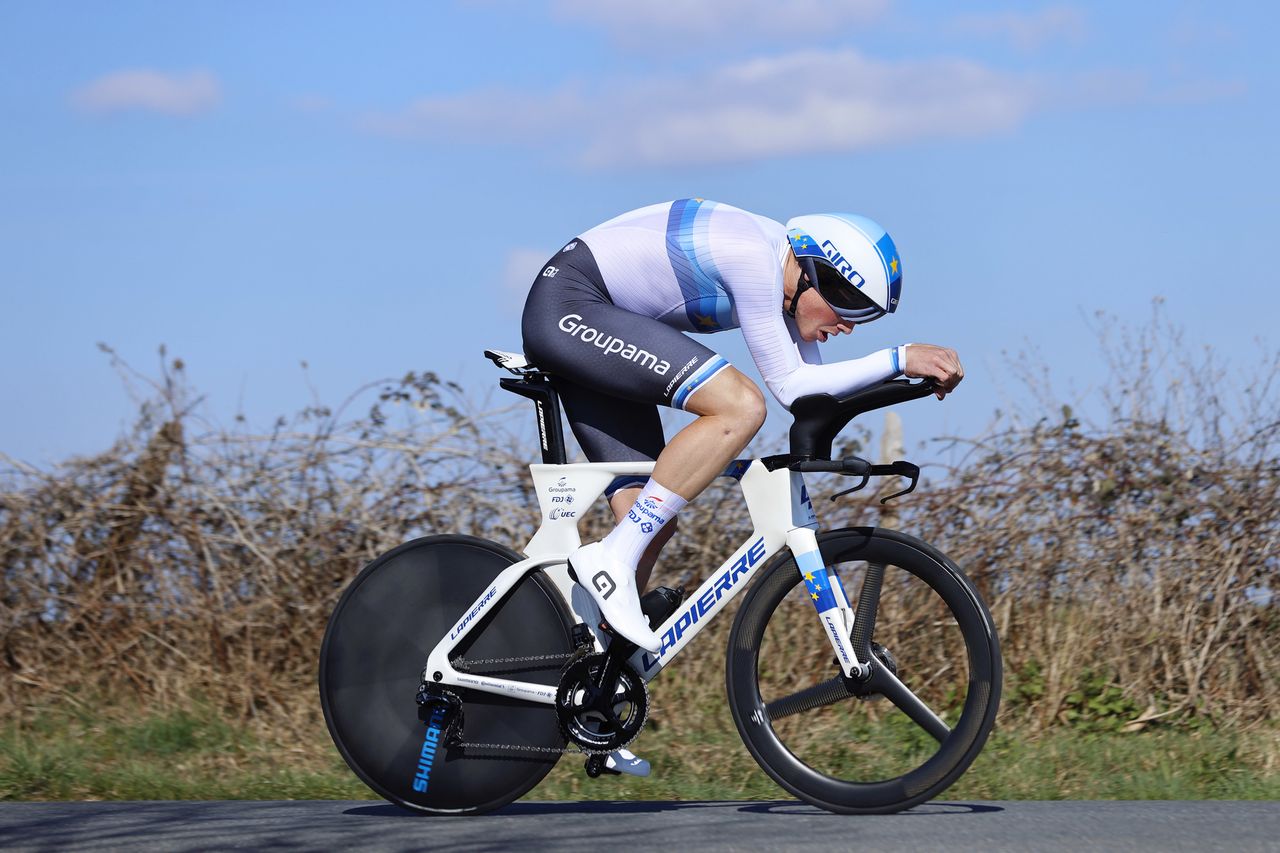Paris Nice 2022 - 80th Edition - 4th stage Domerat - Montlucon 13,4 km - 09/03/2022 - Stefan Kung (SUI - Groupama - FDJ) - photo Luis Angel Gomez/SprintCyclingAgency&Acirc;&copy;2022