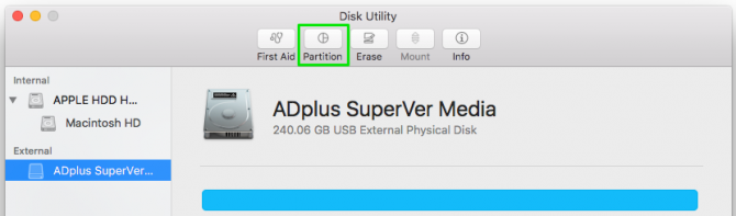 disk utility partition