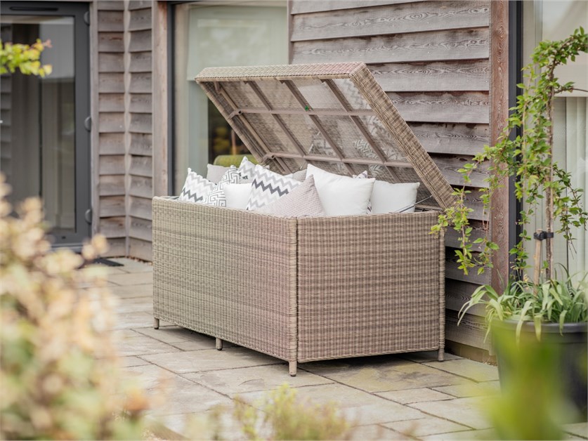 Sahara Rattan Large Cushion Box With Liner