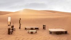 Jagdish Sutar furniture, presented at Dubai Design Week 2025
