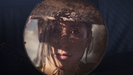 Ghost of Yotei protagonist in straw hat