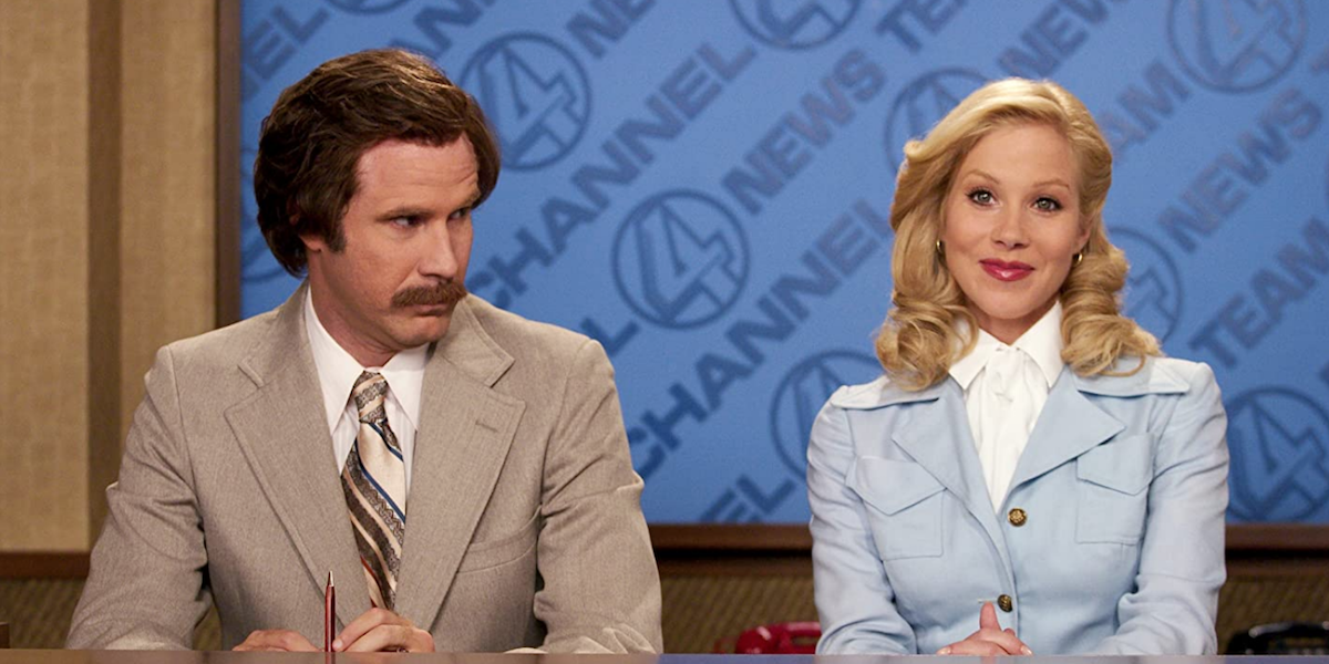 Ron and Veronica in Anchorman