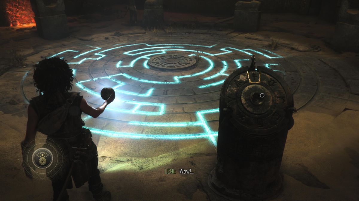 Screens from a fantasy video game set in ancient greek ruins