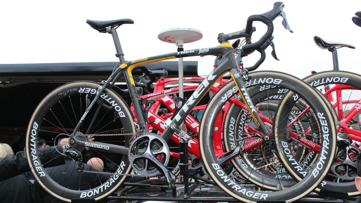 Fabian Cancellara is riding a new Trek Domane that Trek still isn't talking about
