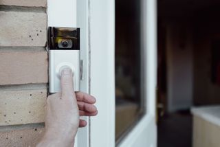 A Hive security doorbell camera