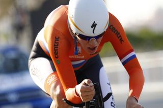 Ellen Van Dijk (Netherlands) rides to silver at the World Championships in Doha