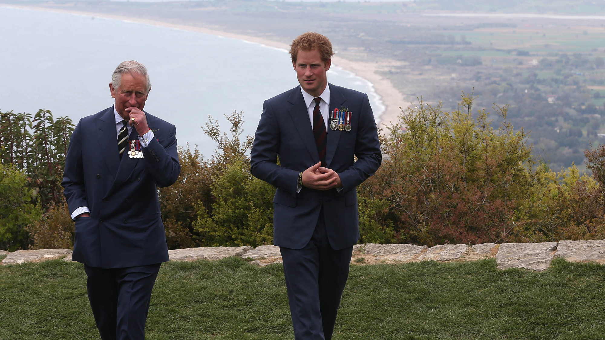King Charles and Prince Harry visit The Nek in 2015