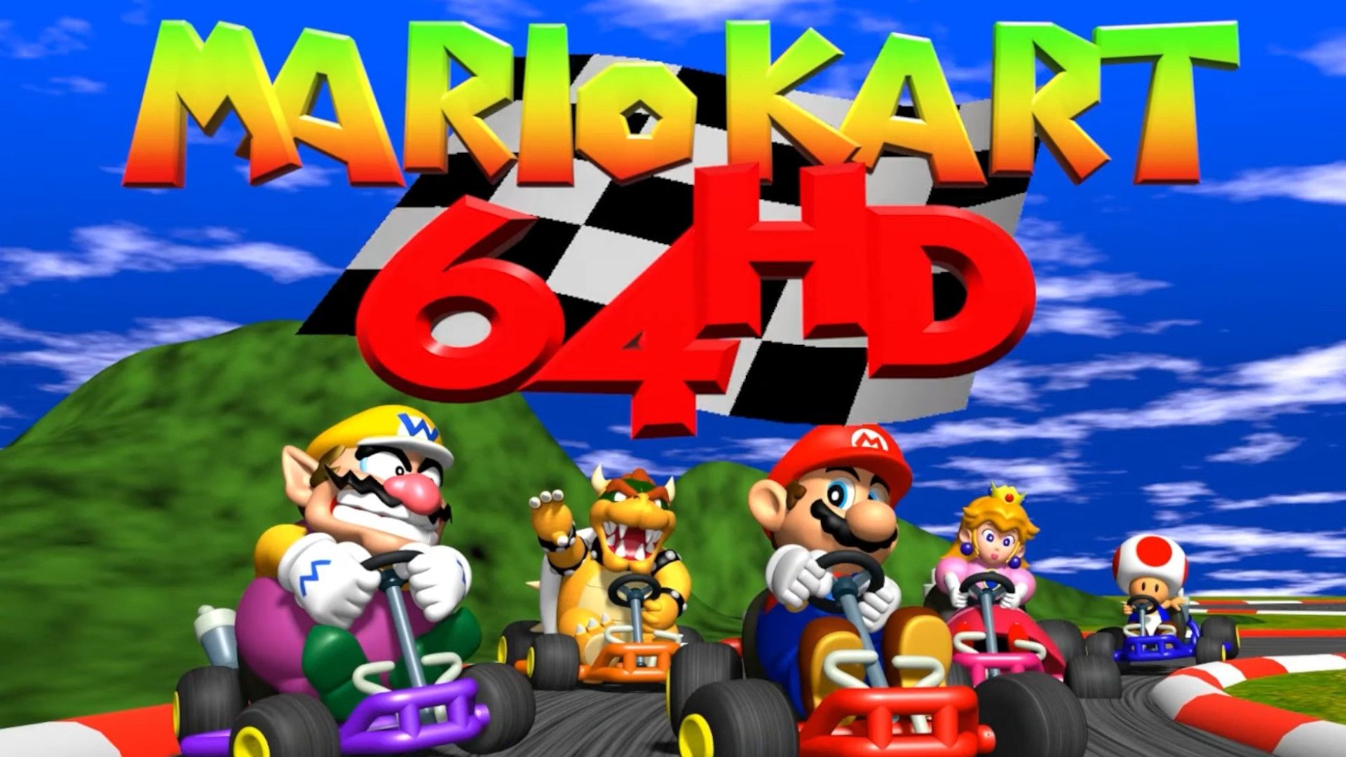 Mario kart 64 gameplay