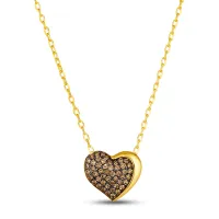 Godiva x Le Vian Diamond Heart Necklace&nbsp;| $1,599.99 at Kay Jewelers