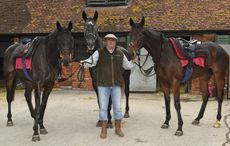 Paul Nicholls with Present Man, Saphir Du Rheu and Emerging Talent