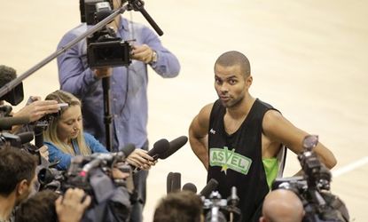 Tony Parker, NBA basketball player with the San Antonio Spurs, will play with the French club ASVEL during the lockout.