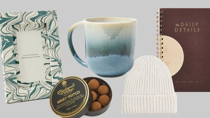 a selection of secret santa gifts from the article