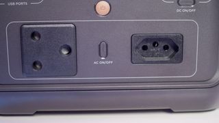 AC charging ports on the EcoFlow River 2 Max