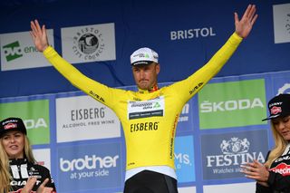 Steve Cummings leads after Tour of Britain 2016, stage 7a time trial