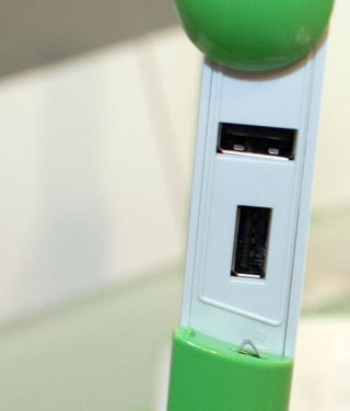 USB ports are on the side.