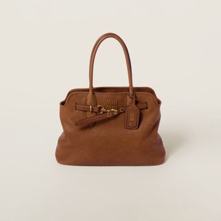 Miu Miu, Aventure Nappa Leather Bag in Oak