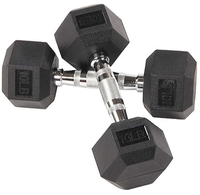 BalanceFrom Rubber Coated Hex Dumbbells 10lb Pair: was $33.99, now $24.99 at Amazon