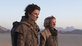 Timothee Chalamet and Rebecca Fergusson in Dune