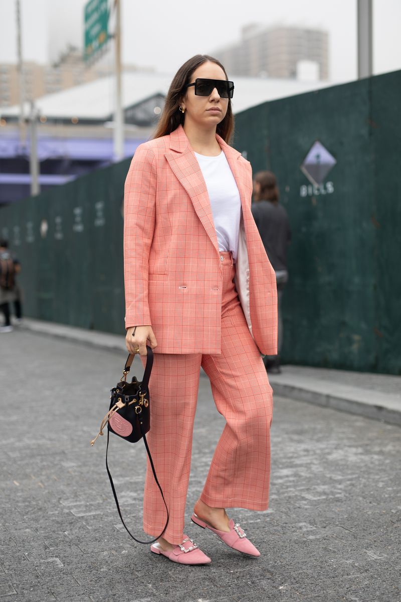 A Pastel Colored Pantsuit Set