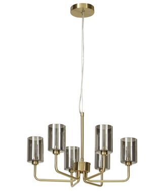 hanging ceiling glass lamps with brass finish