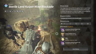 The Block Kuiper Mining special operation in Sterile Lands in The First Descendant