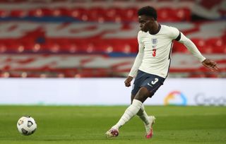 Saka made his England debut in the friendly win over Wales earlier in the season.