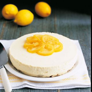 Lemon Ricotta Cheesecake with Confit of Lemons