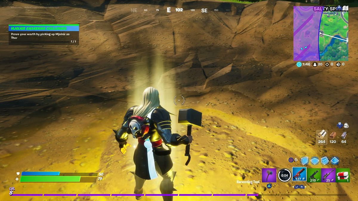 Fortnite Mjolnir Location Where To Prove Your Worth By Picking Up Thor S Hammer Gamesradar