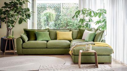 green gaia sofology sofa designed with george clarke