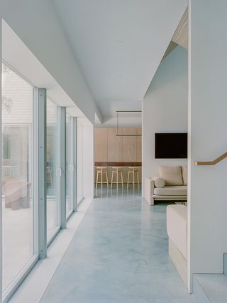 clean minimalism and pastel colours at the farshid moussavi house in hove