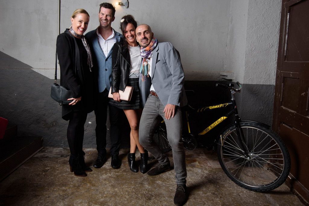 Greg Henderson arrives with friends and family for the Girona Gala for Qhubeka