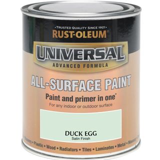 paint with duck egg color and paint can