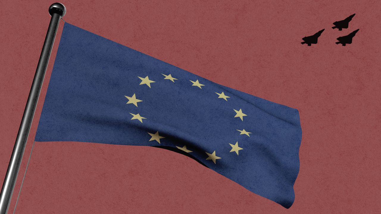 The EU flag.