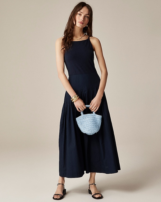 Pintuck Mixy Dress