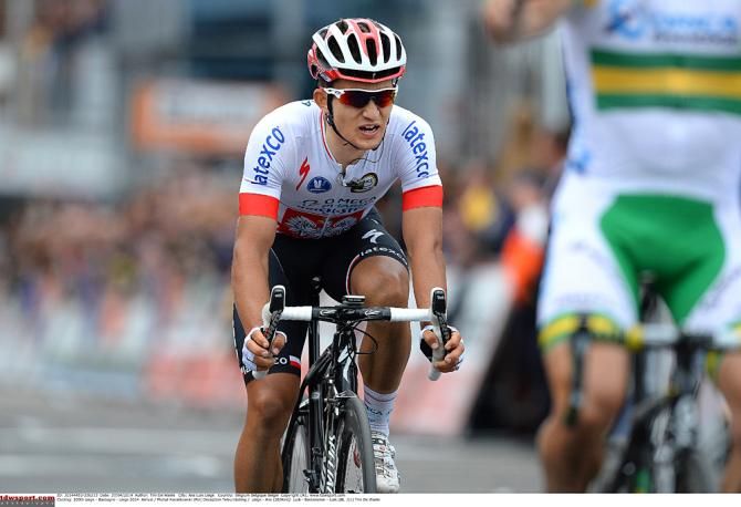 Michal Kwiatkowski (Omega Pharma) sealed his first Monument podium placing in Li&egrave;ge - Bastogne - Li&egrave;ge