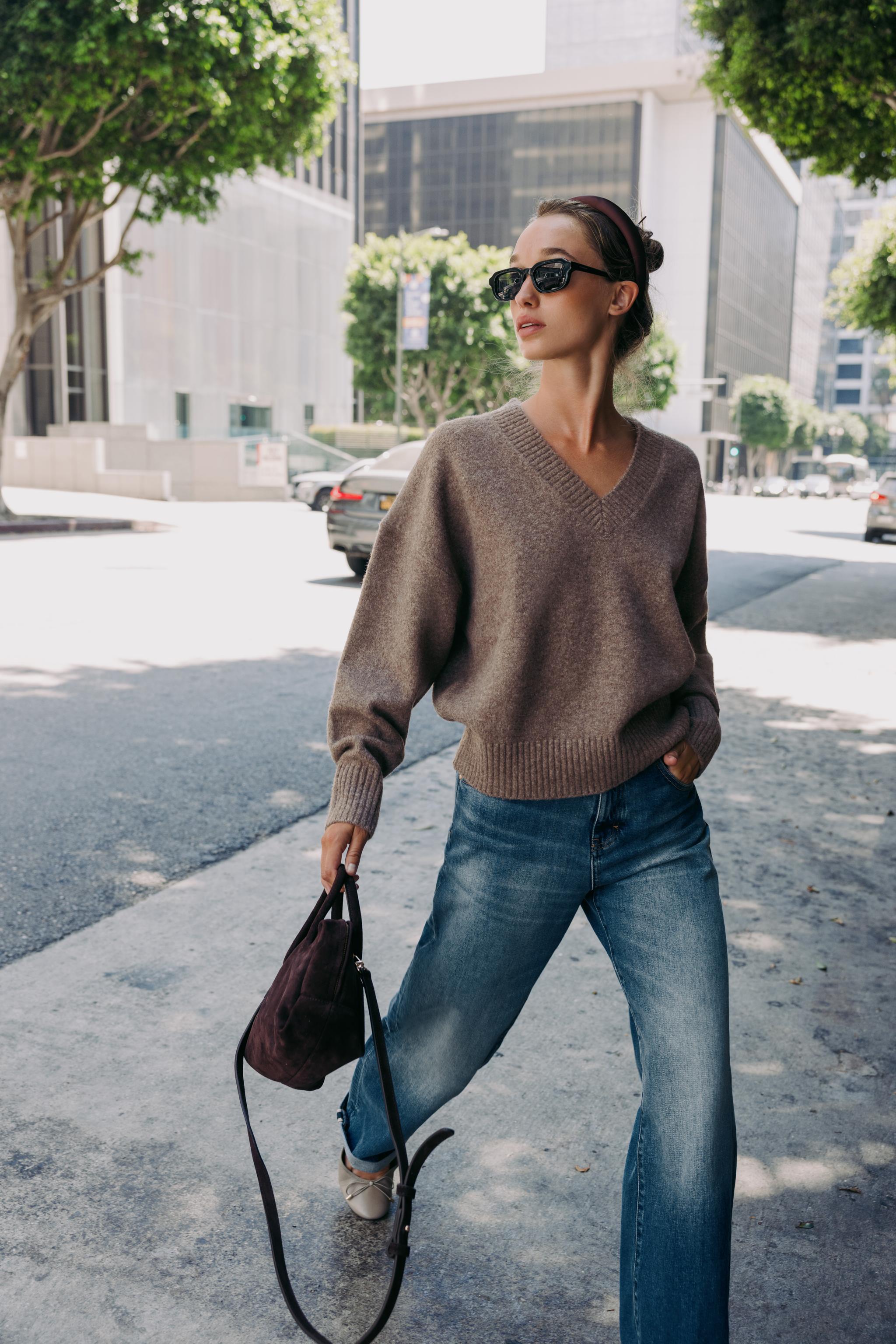 Soft Knit V-Neck Jumper
