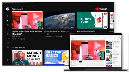 YouTube redesign 2022