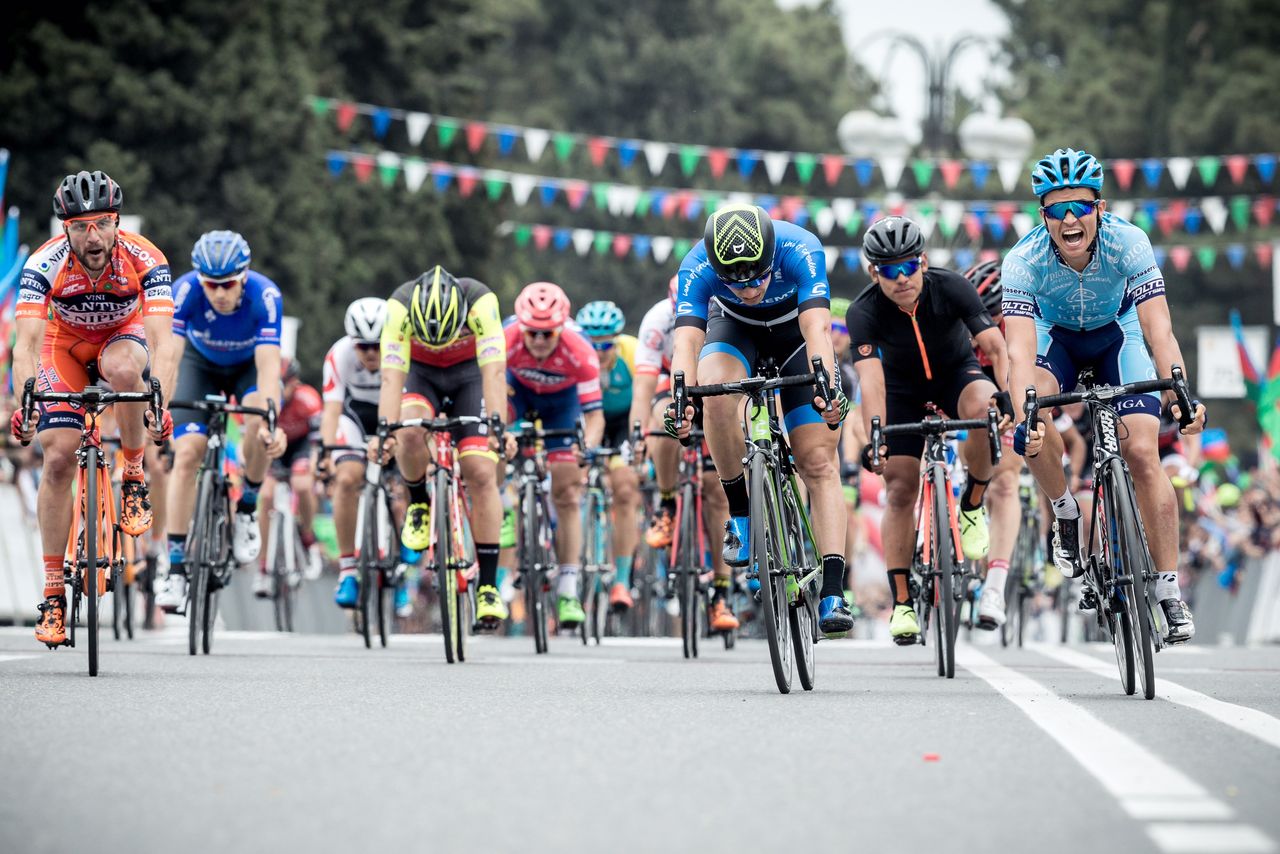 Mihkel Raim wins stage 1 at Tour d'Azerba&iuml;djan